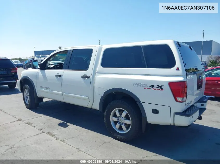 1N6AA0EC7AN307106 2010 Nissan Titan Pro-4X