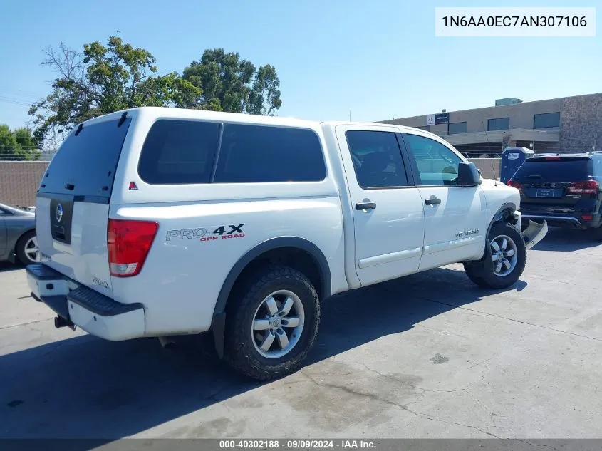 1N6AA0EC7AN307106 2010 Nissan Titan Pro-4X