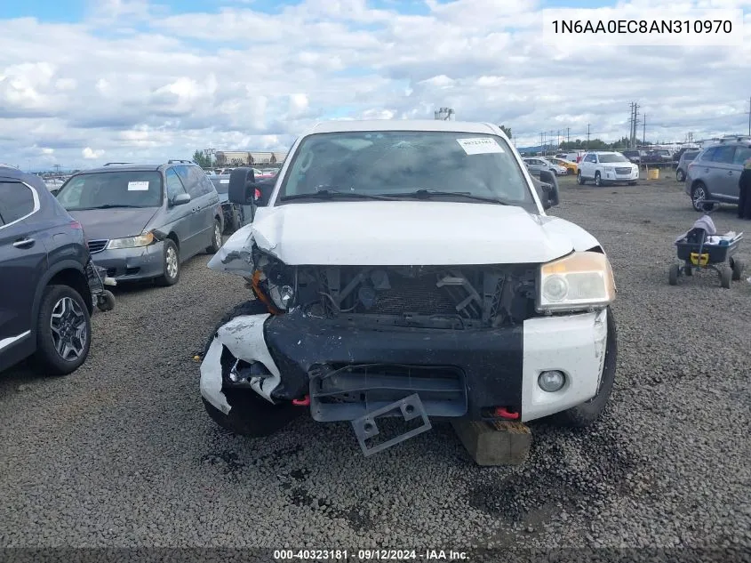 2010 Nissan Titan Se VIN: 1N6AA0EC8AN310970 Lot: 40323181