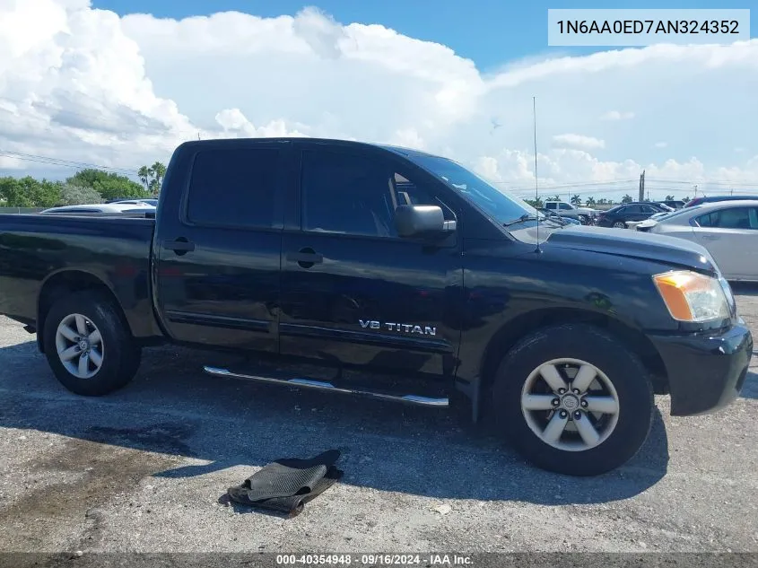 2010 Nissan Titan Se VIN: 1N6AA0ED7AN324352 Lot: 40354948