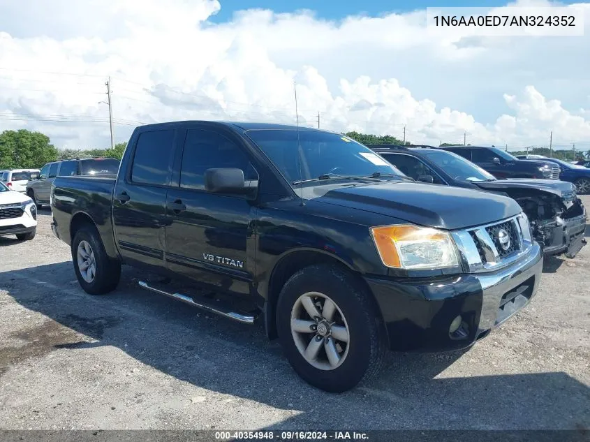 2010 Nissan Titan Se VIN: 1N6AA0ED7AN324352 Lot: 40354948