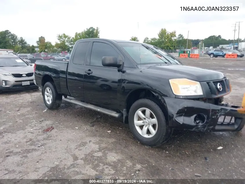 2010 Nissan Titan Xe VIN: 1N6AA0CJ0AN323357 Lot: 40377833