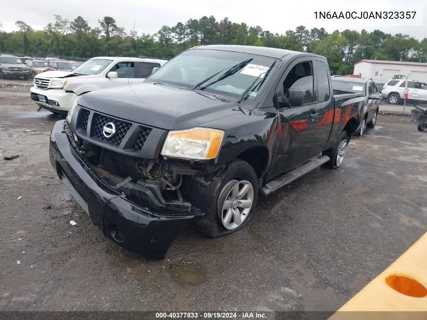 2010 Nissan Titan Xe VIN: 1N6AA0CJ0AN323357 Lot: 40377833