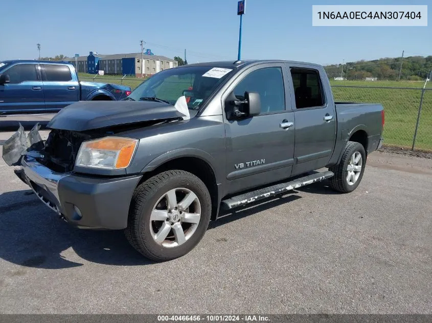 2010 Nissan Titan Xe/Se/Le/Pro-4X VIN: 1N6AA0EC4AN307404 Lot: 40466456