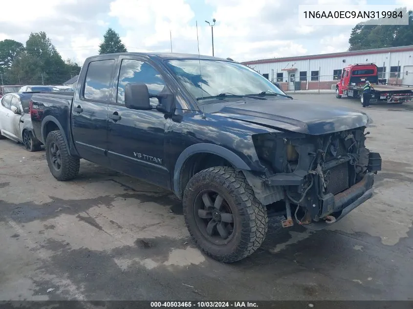 2010 Nissan Titan Pro-4X VIN: 1N6AA0EC9AN319984 Lot: 40503465