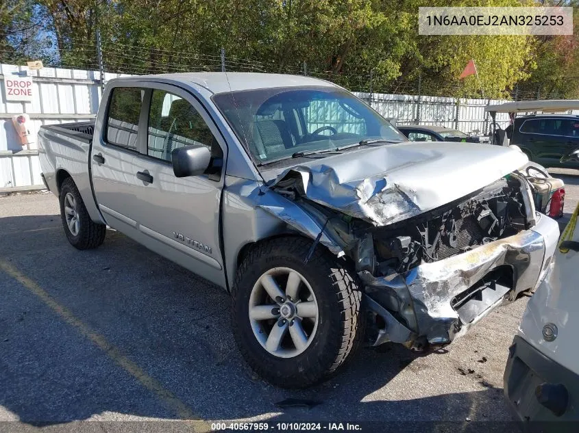 2010 Nissan Titan Se VIN: 1N6AA0EJ2AN325253 Lot: 40567959