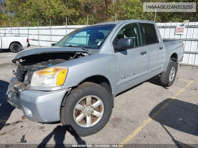 2010 Nissan Titan Se VIN: 1N6AA0EJ2AN325253 Lot: 40567959