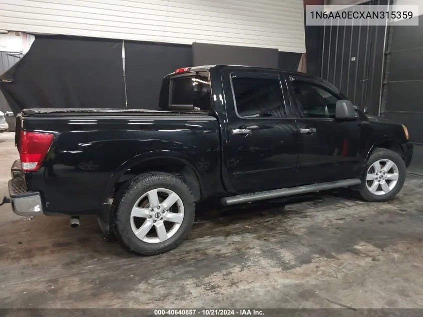 2010 Nissan Titan Le VIN: 1N6AA0ECXAN315359 Lot: 40640857