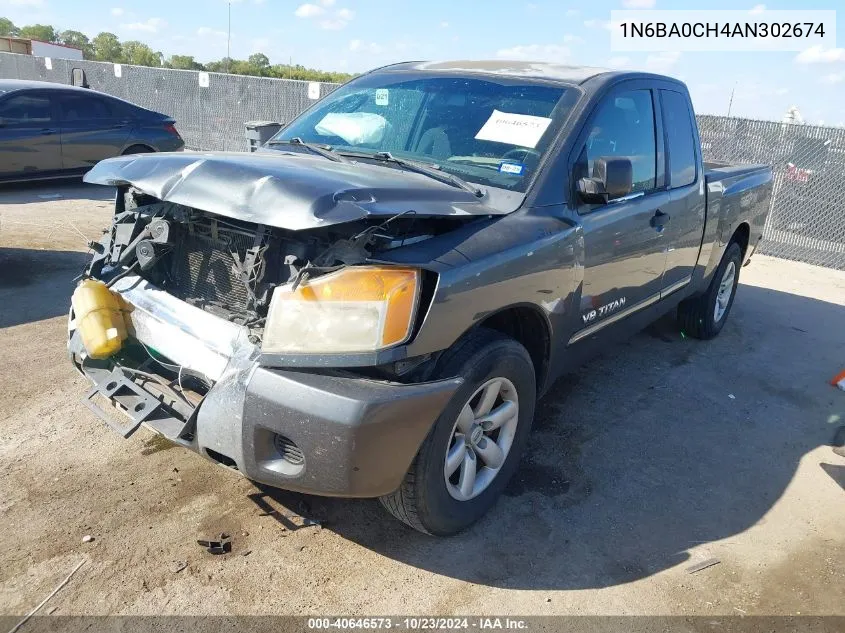 2010 Nissan Titan Se VIN: 1N6BA0CH4AN302674 Lot: 40646573