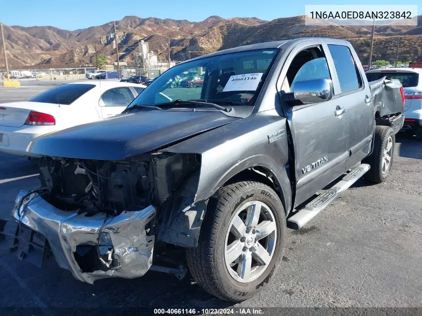 2010 Nissan Titan Se VIN: 1N6AA0ED8AN323842 Lot: 40661146