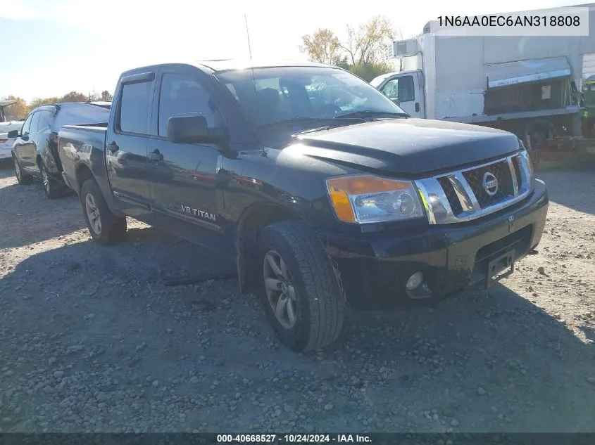 2010 Nissan Titan Se VIN: 1N6AA0EC6AN318808 Lot: 40668527