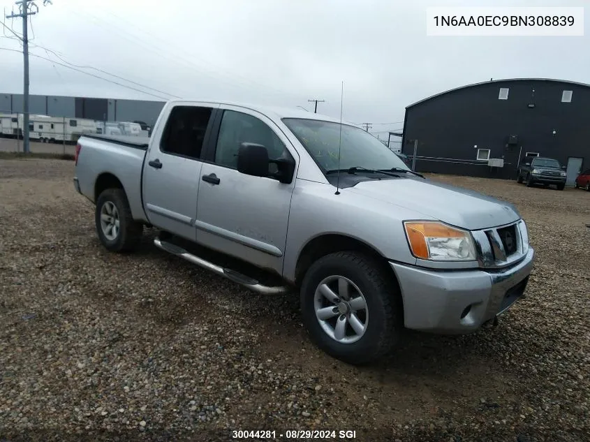 2011 Nissan Titan S/Sv/Sl/Pro-4X VIN: 1N6AA0EC9BN308839 Lot: 30044281