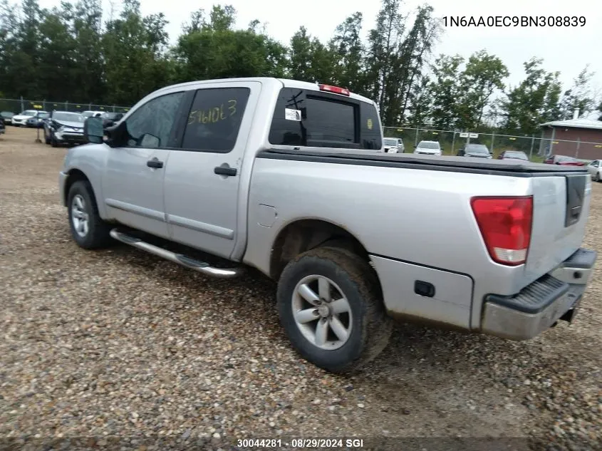 1N6AA0EC9BN308839 2011 Nissan Titan S/Sv/Sl/Pro-4X