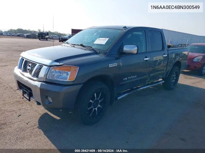 1N6AA0EC4BN300549 2011 Nissan Titan Sl