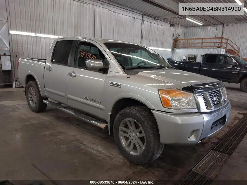 2011 Nissan Titan Sl VIN: 1N6BA0EC4BN314990 Lot: 39539870