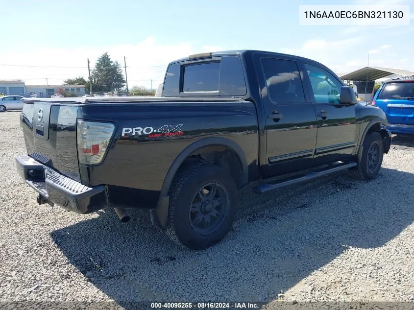 1N6AA0EC6BN321130 2011 Nissan Titan Pro-4X