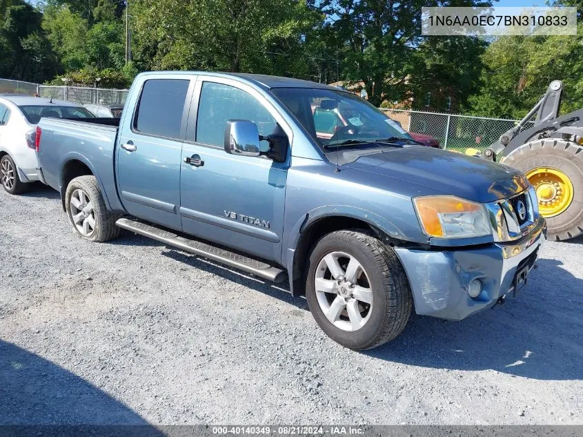 2011 Nissan Titan Sl VIN: 1N6AA0EC7BN310833 Lot: 40140349