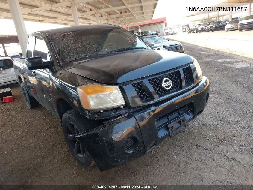 2011 Nissan Titan S VIN: 1N6AA0CH7BN311687 Lot: 40284287