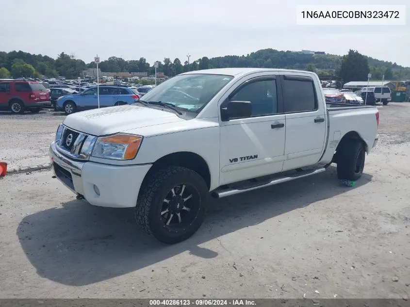 2011 Nissan Titan Sv VIN: 1N6AA0EC0BN323472 Lot: 40286123