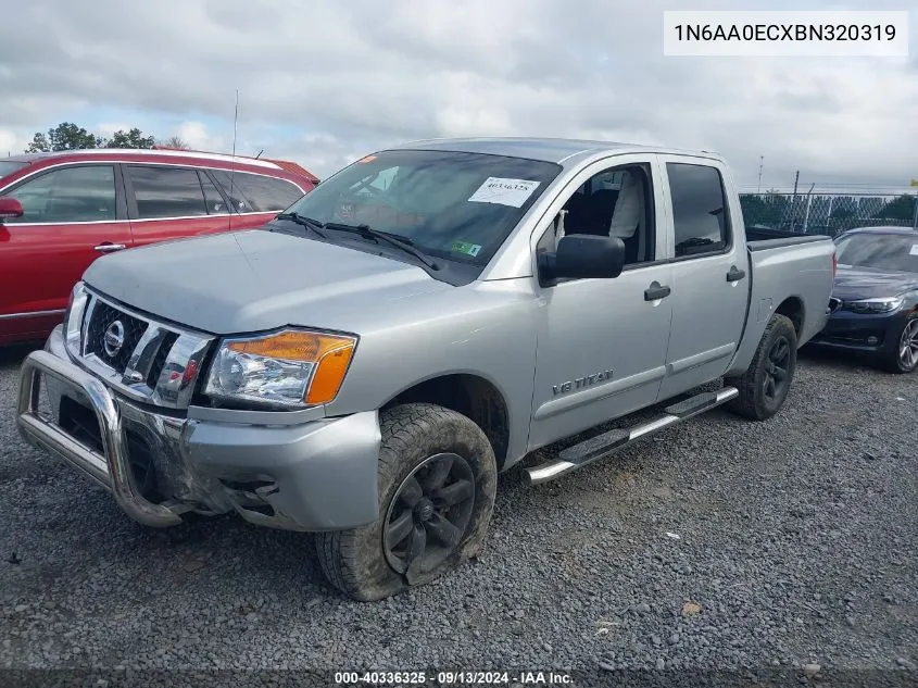 2011 Nissan Titan Sv VIN: 1N6AA0ECXBN320319 Lot: 40336325