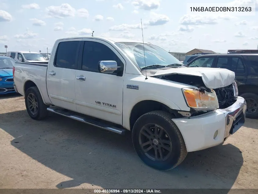 1N6BA0ED0BN313263 2011 Nissan Titan Sl