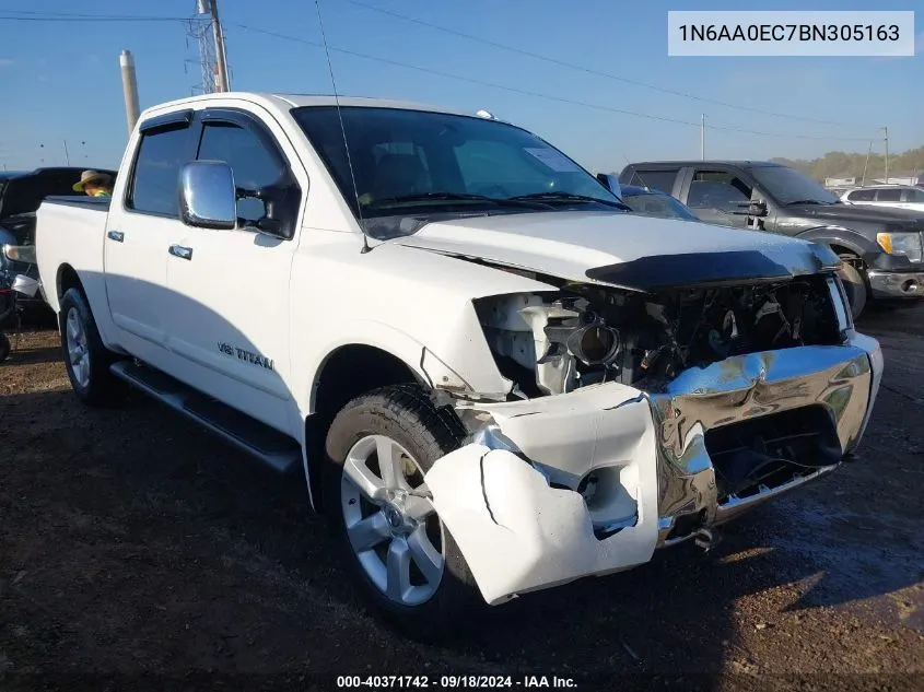 1N6AA0EC7BN305163 2011 Nissan Titan S/Sv/Sl/Pro-4X