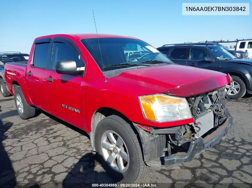 1N6AA0EK7BN303842 2011 Nissan Titan S