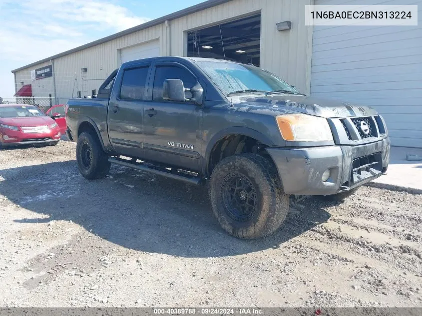 2011 Nissan Titan Pro-4X VIN: 1N6BA0EC2BN313224 Lot: 40389788