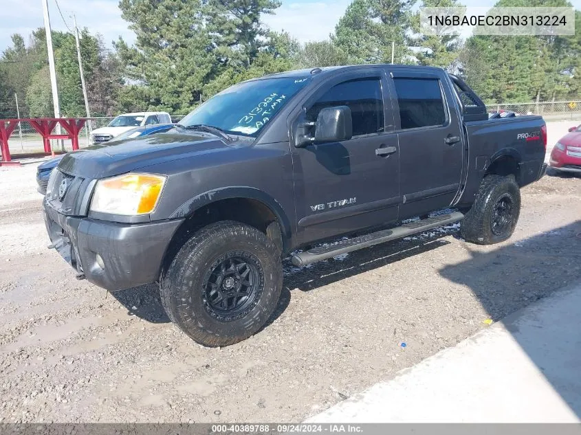 2011 Nissan Titan Pro-4X VIN: 1N6BA0EC2BN313224 Lot: 40389788