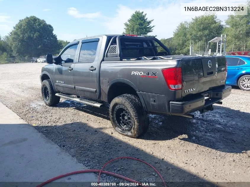 2011 Nissan Titan Pro-4X VIN: 1N6BA0EC2BN313224 Lot: 40389788