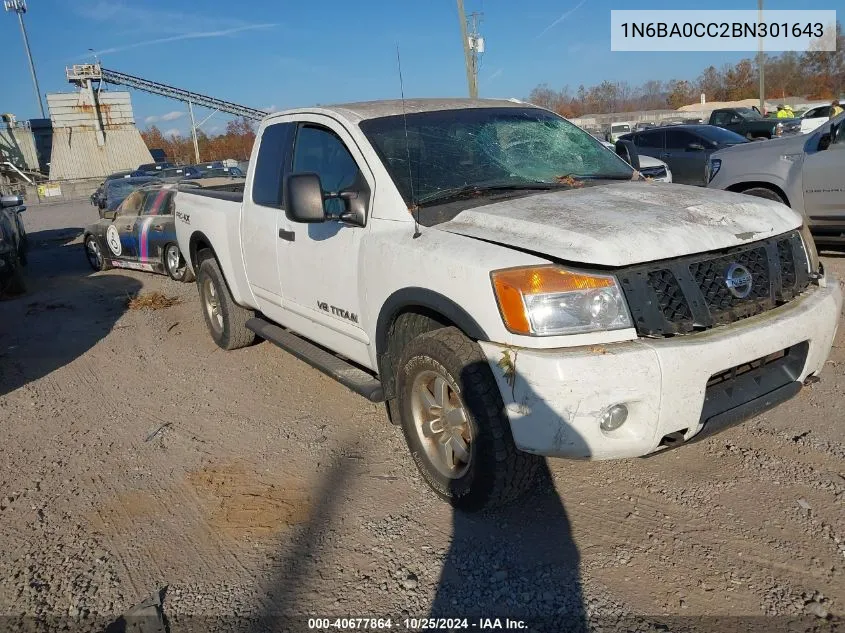 2011 Nissan Titan Pro-4X VIN: 1N6BA0CC2BN301643 Lot: 40677864