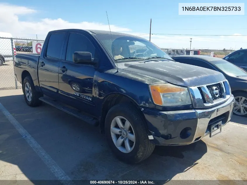 2011 Nissan Titan Sv VIN: 1N6BA0EK7BN325733 Lot: 40690674