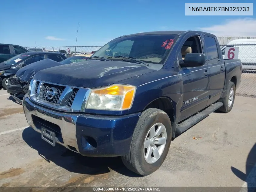 2011 Nissan Titan Sv VIN: 1N6BA0EK7BN325733 Lot: 40690674