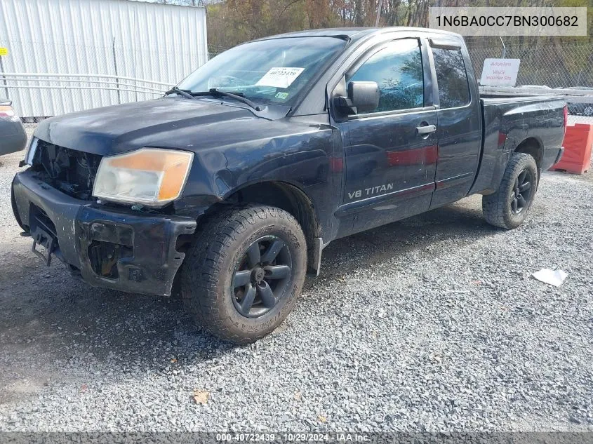 2011 Nissan Titan Sv VIN: 1N6BA0CC7BN300682 Lot: 40722439