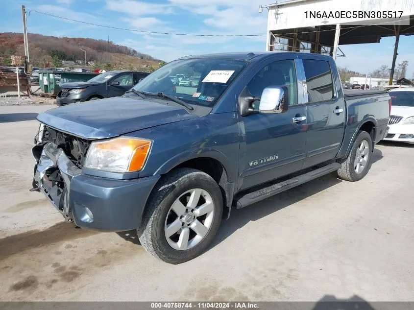 2011 Nissan Titan Sl VIN: 1N6AA0EC5BN305517 Lot: 40758744