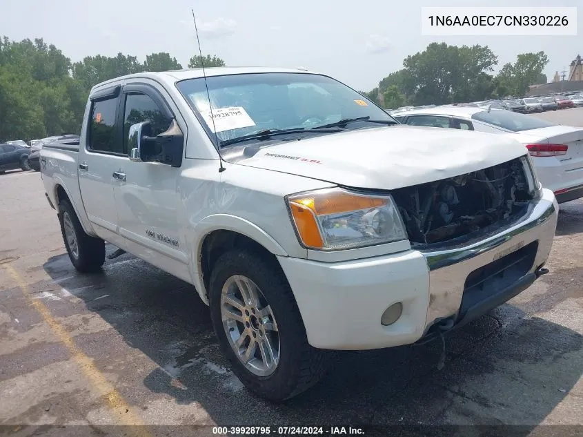 2012 Nissan Titan Pro-4X/S/Sl/Sv VIN: 1N6AA0EC7CN330226 Lot: 39928795