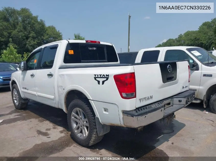 2012 Nissan Titan Pro-4X/S/Sl/Sv VIN: 1N6AA0EC7CN330226 Lot: 39928795