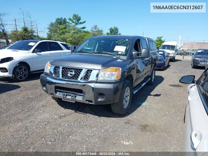 2012 Nissan Titan Pro-4X/S/Sl/Sv VIN: 1N6AA0EC6CN312607 Lot: 40173440