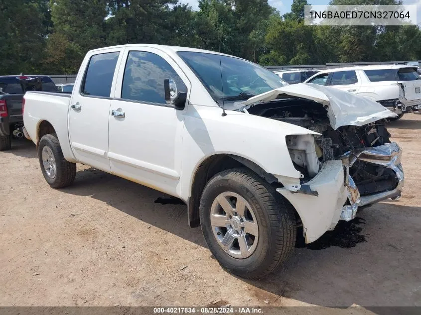 2012 Nissan Titan Sv VIN: 1N6BA0ED7CN327064 Lot: 40217834