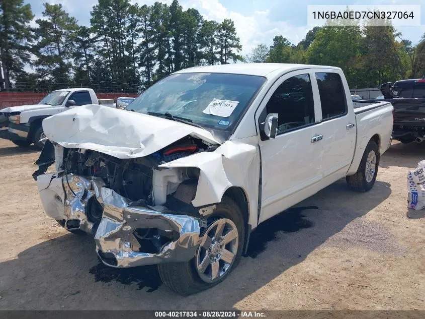 2012 Nissan Titan Sv VIN: 1N6BA0ED7CN327064 Lot: 40217834