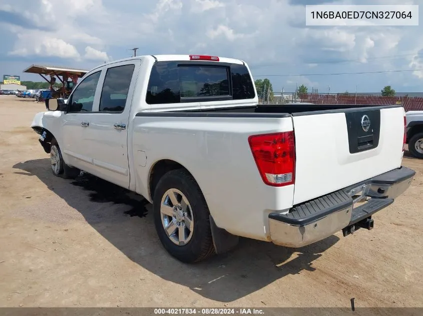 2012 Nissan Titan Sv VIN: 1N6BA0ED7CN327064 Lot: 40217834