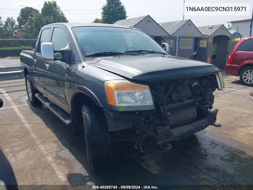 2012 Nissan Titan Sl VIN: 1N6AA0EC9CN315971 Lot: 40285745