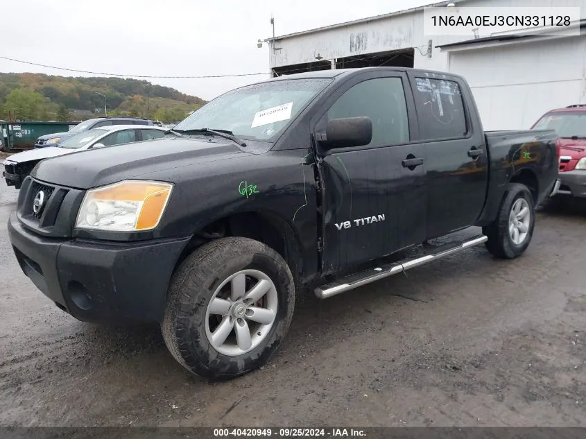 2012 Nissan Titan S VIN: 1N6AA0EJ3CN331128 Lot: 40420949