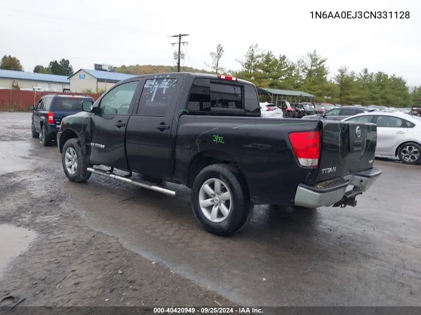 2012 Nissan Titan S VIN: 1N6AA0EJ3CN331128 Lot: 40420949