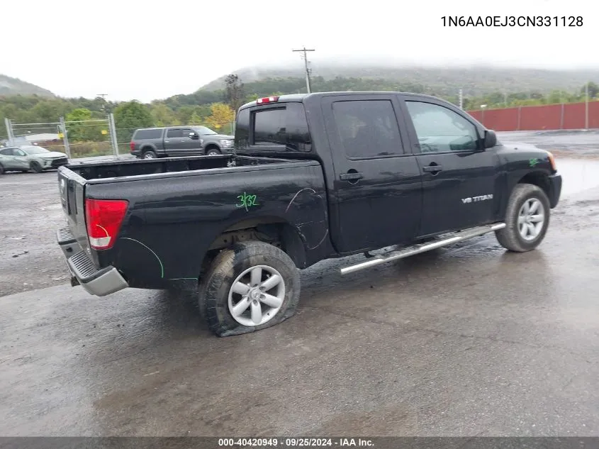 1N6AA0EJ3CN331128 2012 Nissan Titan S