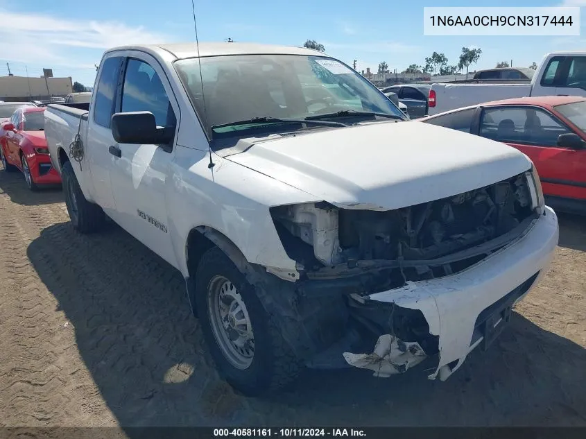 2012 Nissan Titan S VIN: 1N6AA0CH9CN317444 Lot: 40581161