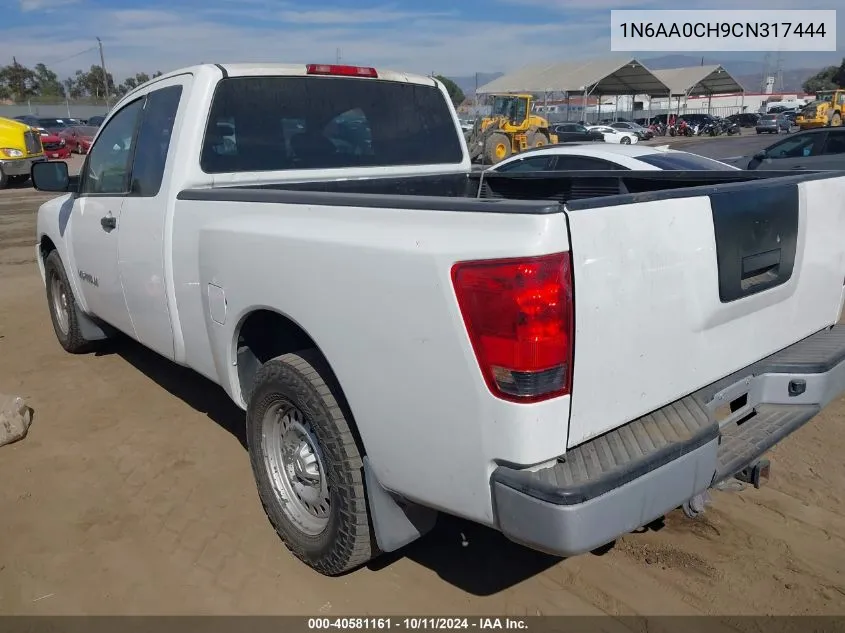 2012 Nissan Titan S VIN: 1N6AA0CH9CN317444 Lot: 40581161