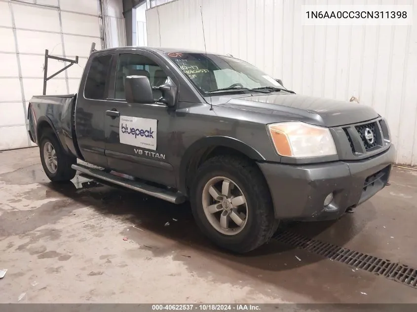 2012 Nissan Titan Pro-4X VIN: 1N6AA0CC3CN311398 Lot: 40622537