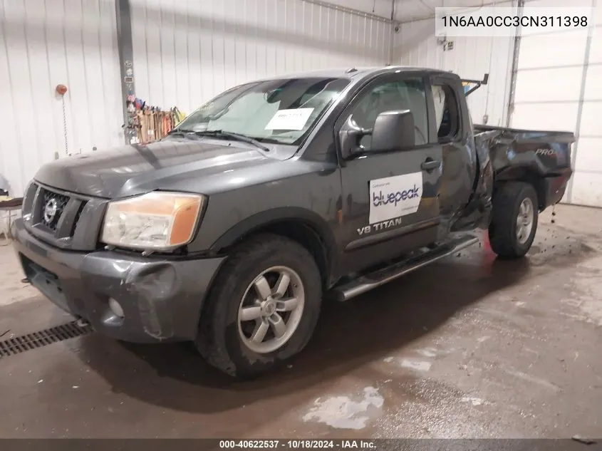 2012 Nissan Titan Pro-4X VIN: 1N6AA0CC3CN311398 Lot: 40622537