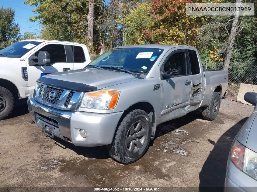 2012 Nissan Titan Sv VIN: 1N6AA0CC8CN313969 Lot: 40624352